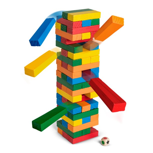 Tower brick i tr med 54 tegel.