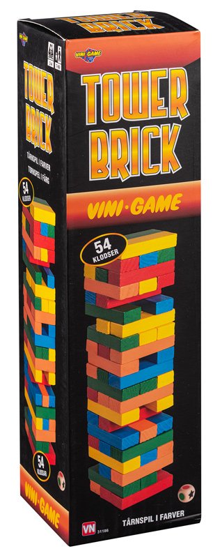 Tower brick i trä med 54 block - Köp Tower brick i trä här