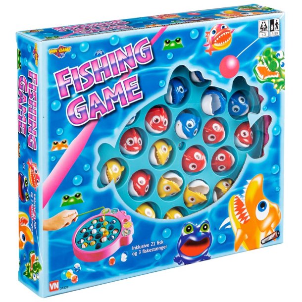 Fiske spel med 24 delar