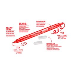 Carioca dubbel markr 12 st.
