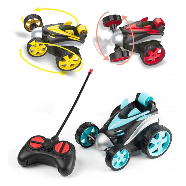 Fjernstyret Gul Speed Stunt car