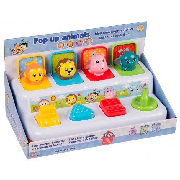 B Beez Pop op aktivitetscenter med dyrelyde