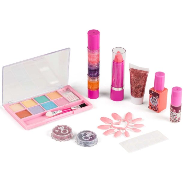Stort 4-Girlz Makeup st til brn med mange dele