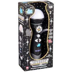 Mikrofon med optagefunktion - sort