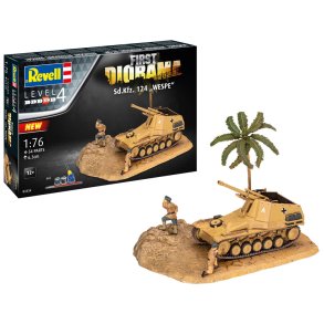 Revell First Diorama Set - Sd.Kfz. 124 Wespe modelkampvogn