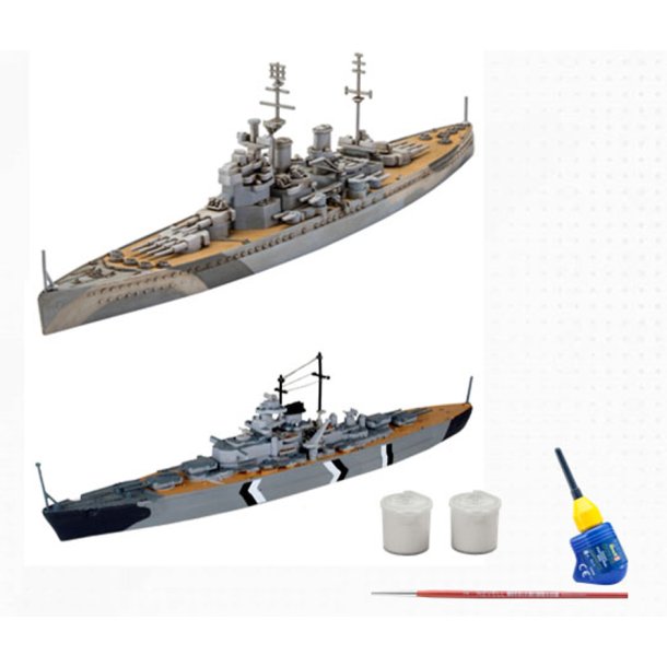Revell First Diorama Set - Bismarck Battle modelskib