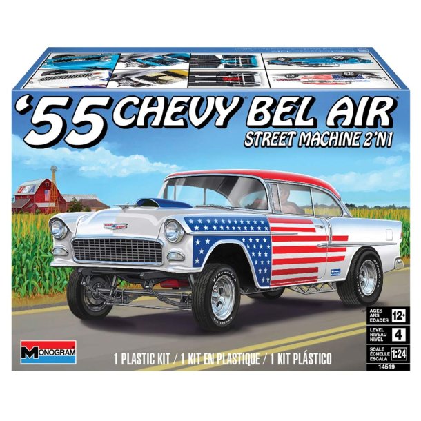Revell 55 Chevy Bel Air Street Machine - modelbil