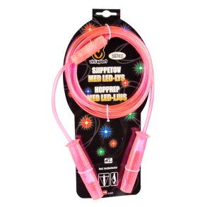 Pink sjippetov med LED-lys