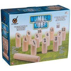 Nummer-kubb spil