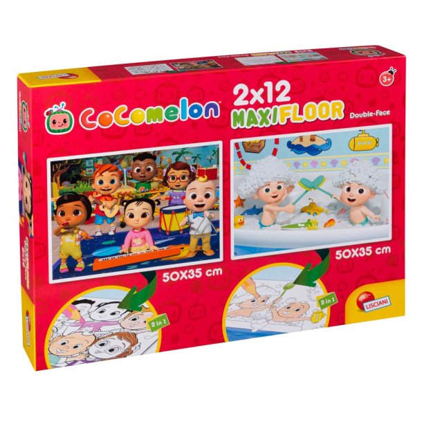 Cocomelon puslespil - 2 x 12 brikker