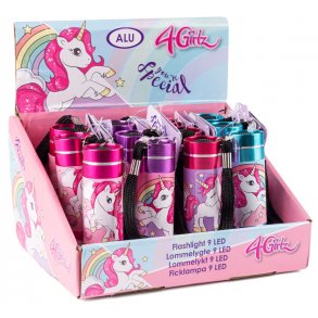 4-Grilz Lommelygte i aluminium 8,5 cm