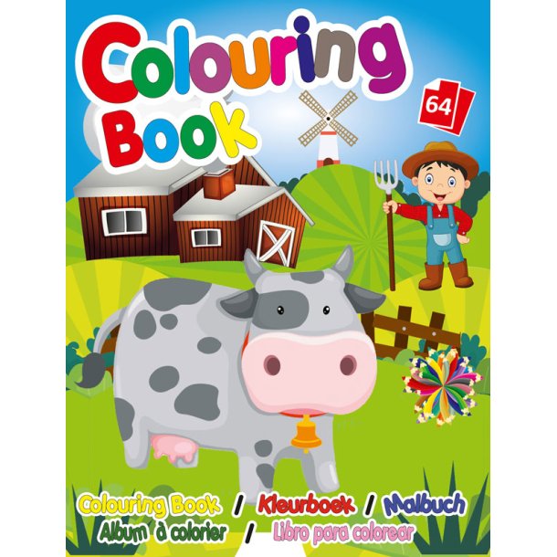 Malebog A5 med bondeg�rdsdyr