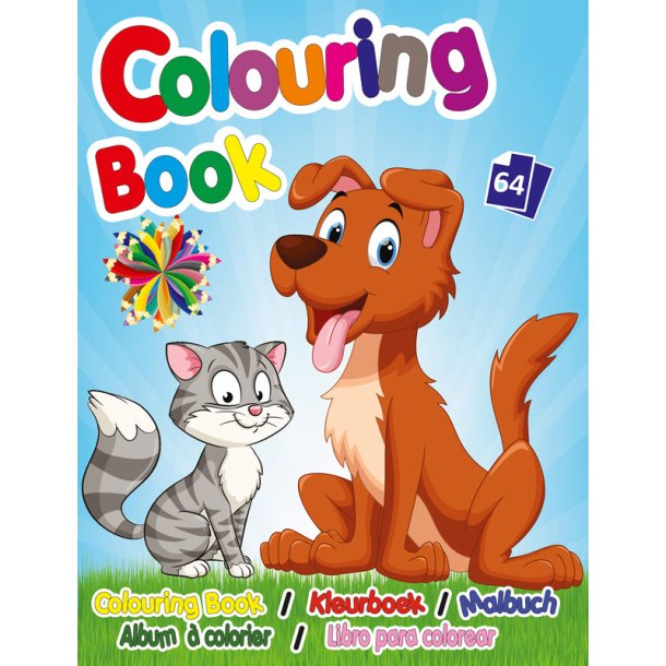 Malebog A5 med k�ledyr