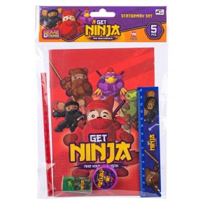 Ninja anteckningsbok med 5 delar