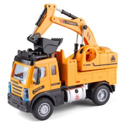 Lastbil med skovl og pull back