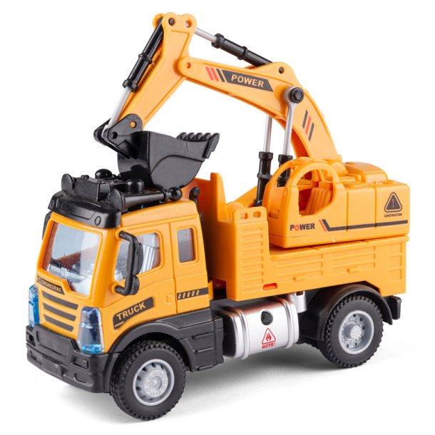 Lastbil med skovl og pull back