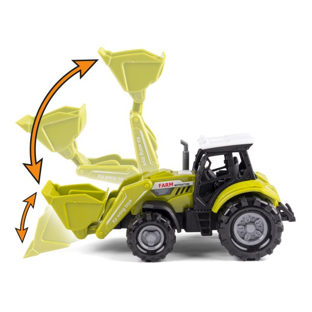 Bull traktor med grab og lyd og lys