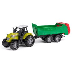 Bull traktor med gyllevogn