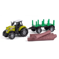 Tjurtraktor med tr�dstammar