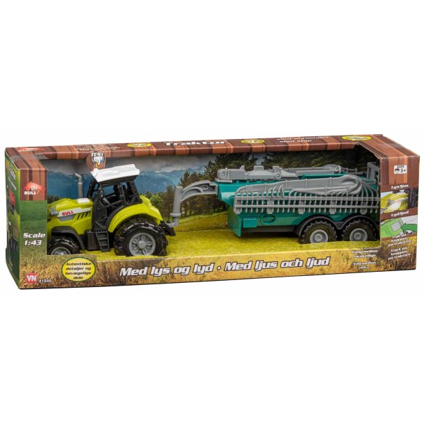 Bull traktor med sprjtevogn