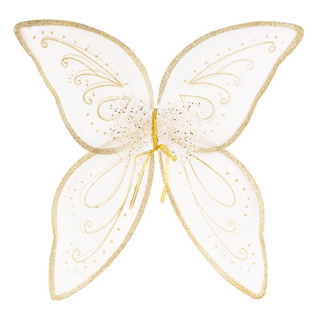 4-Girlz guld englevinger samt tryllestav