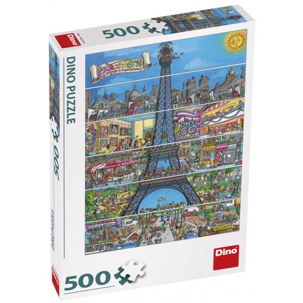 Dino puslespil 500 brikker - Eiffel tower