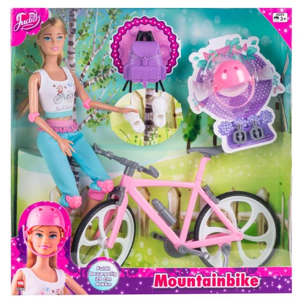 Judith dukke m/ mountainbike