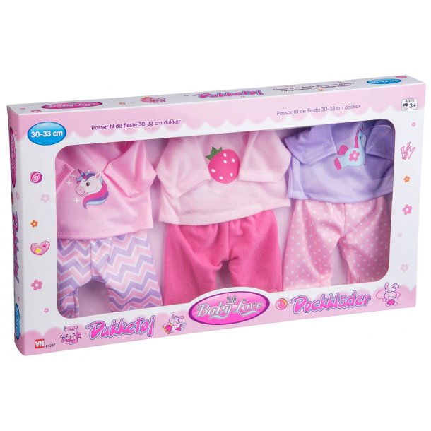 Dukketj 2-delt 30-33cm