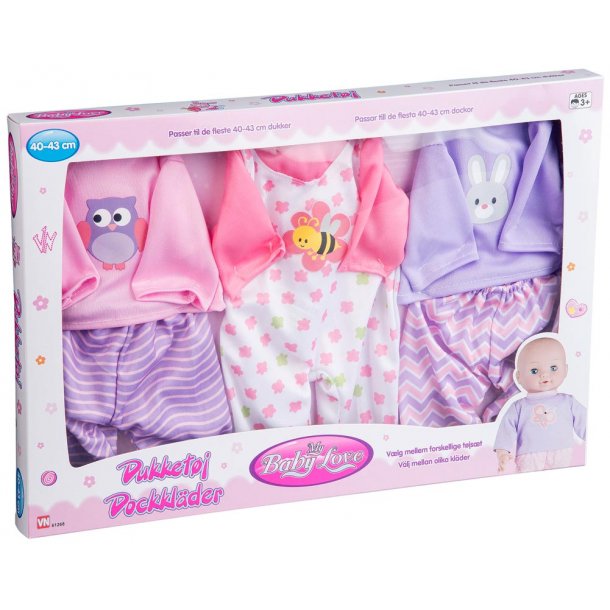 Dukketj to delt - 40 - 43 cm.