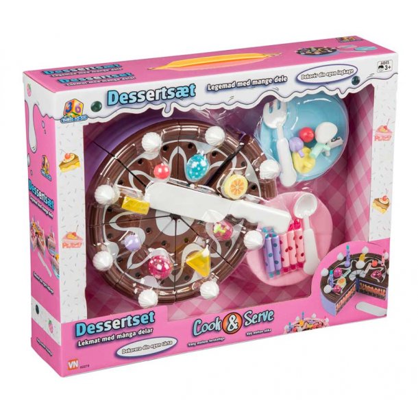 Lagkage med brun glasur