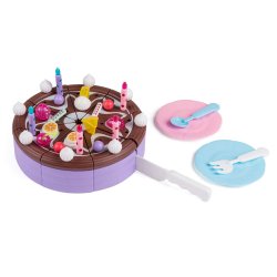 Lagkage med brun glasur