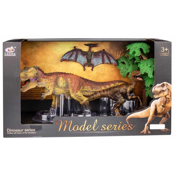 Dinosaur model series - T-rex og velociraptor