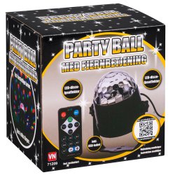 Party diskokugle med fjernbetjening